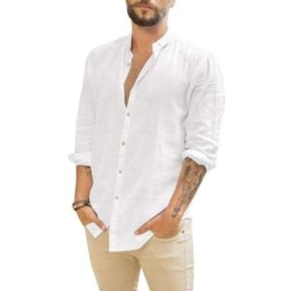 NEW Linen Button Down Beach Shirt​